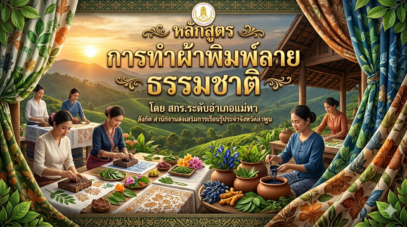 การทำผ้าพิมพ์ลายธรรมชาติ