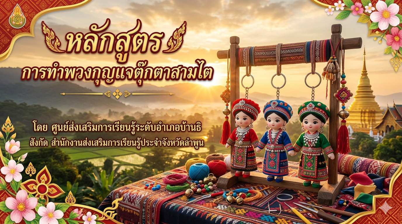 พวงกุญแจตุ๊กตาสามไต