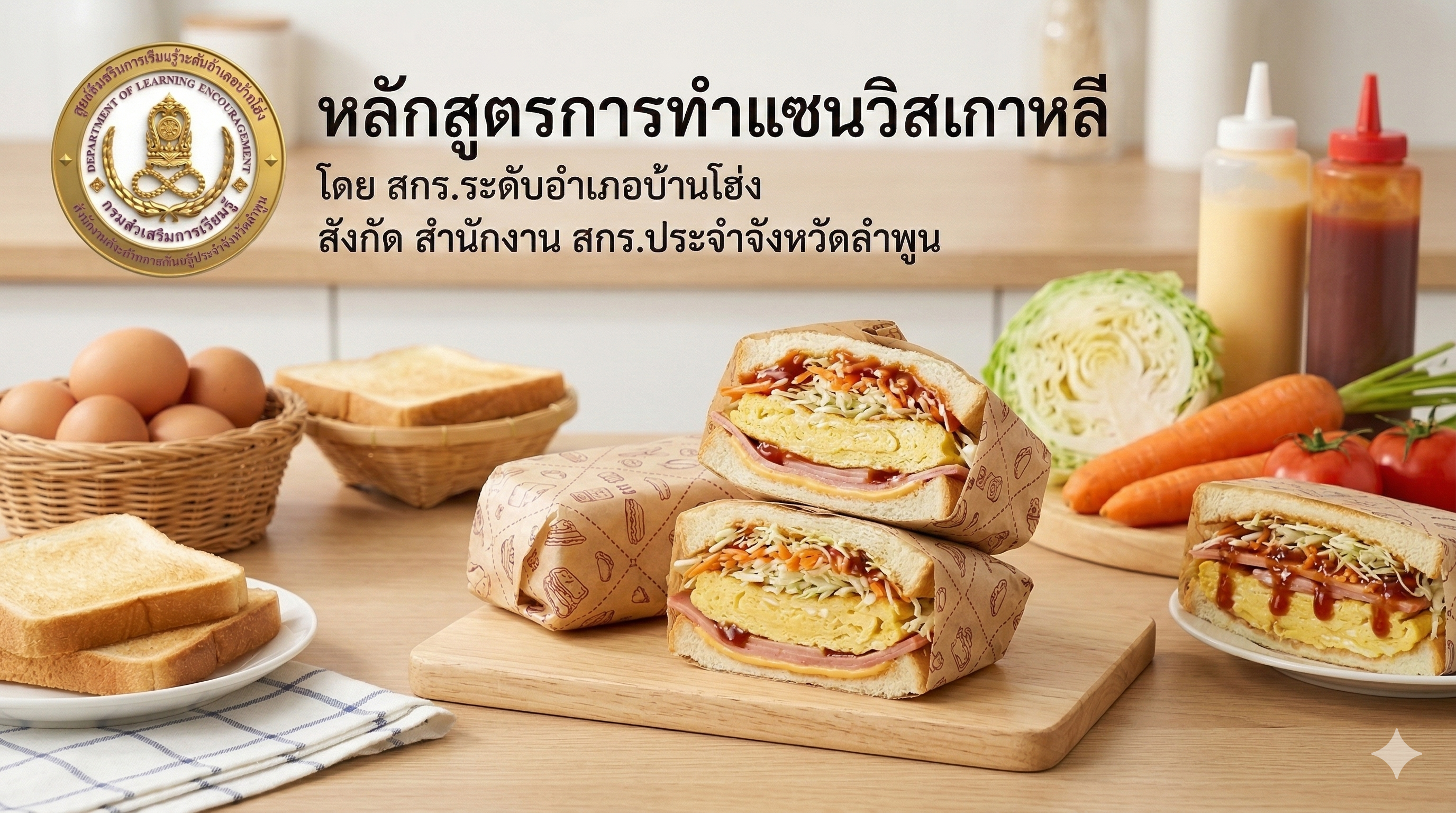 การทำแซนด์วิชเกาหลี