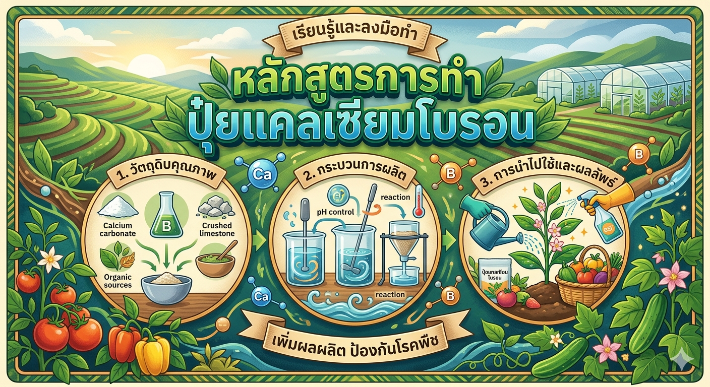 หลักสูตรการทำปุ๋ยแคลเซียมโบรอน