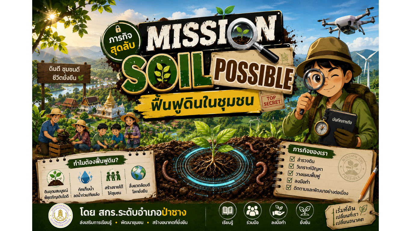 Mission Soil Possible “ภารกิจสุดลับฟื้นฟูดินในชุมชน”