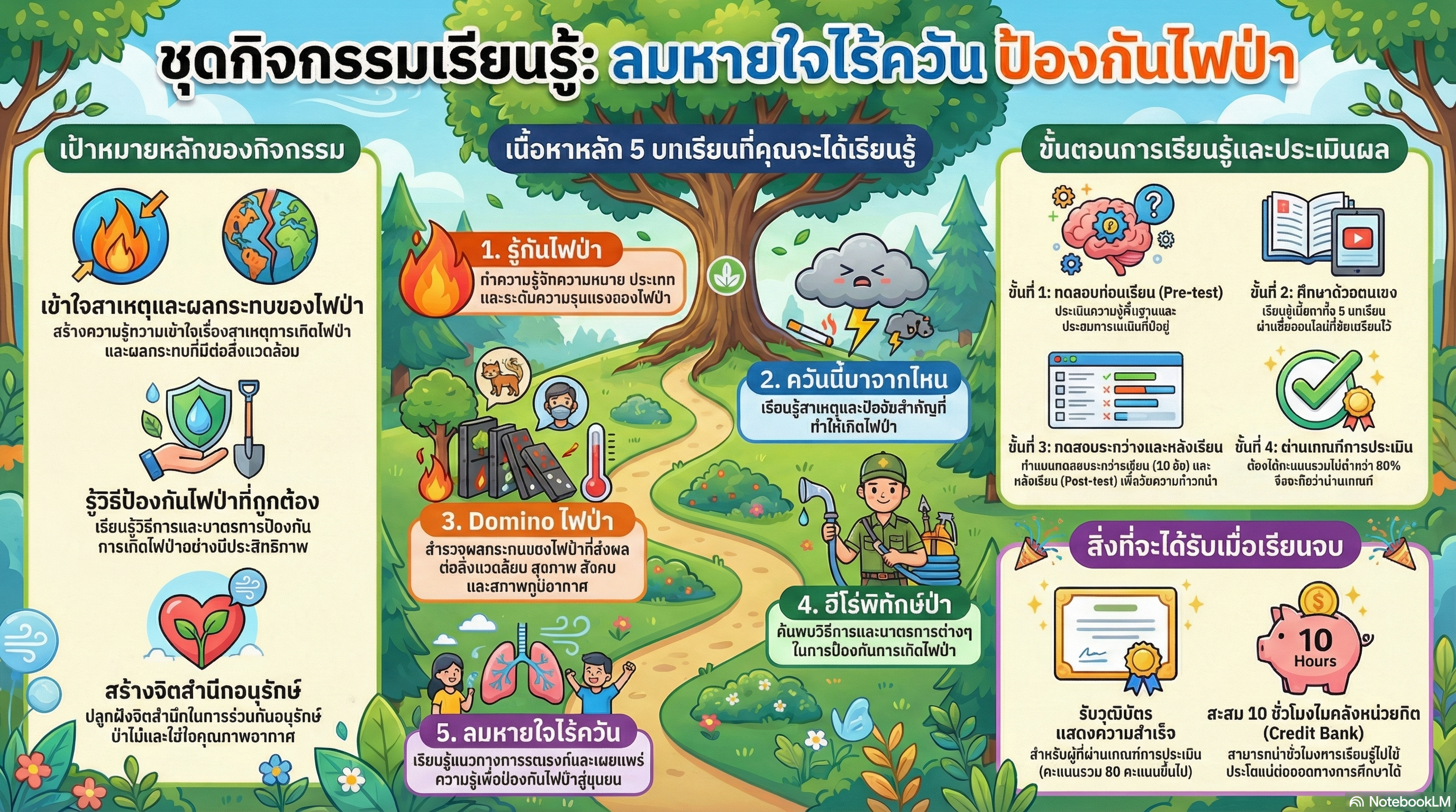 ลมหายใจไร้ควัน ป้องกันไฟป่า