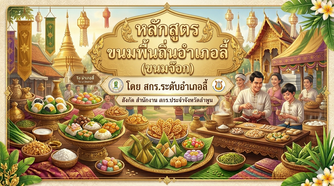 ขนมพื้นถิ่นอำเภอลี้ (ขนมจ๊อก)	