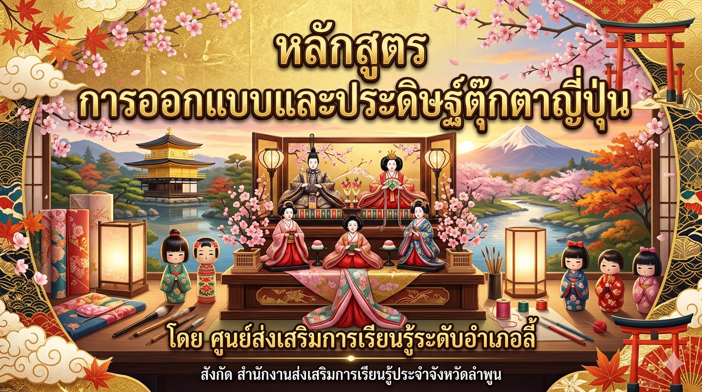 หลักสูตรการออกแบบและประดิษฐ์ตุ๊กตาญี่ปุ่น 