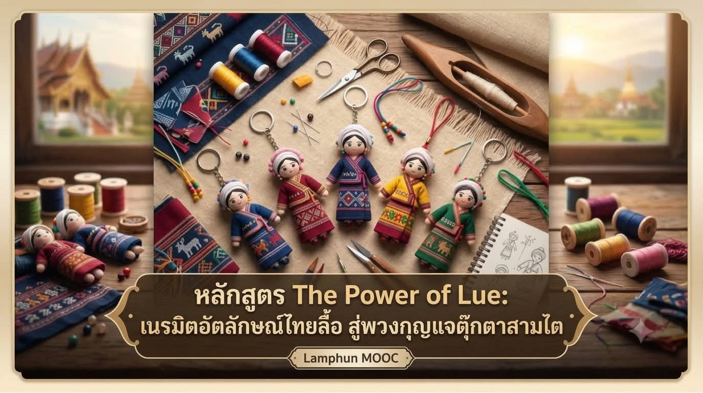เนรมิตอัตลักษณ์ไทยลื้อ สู่พวงกุญแจตุ๊กตาสามไต
