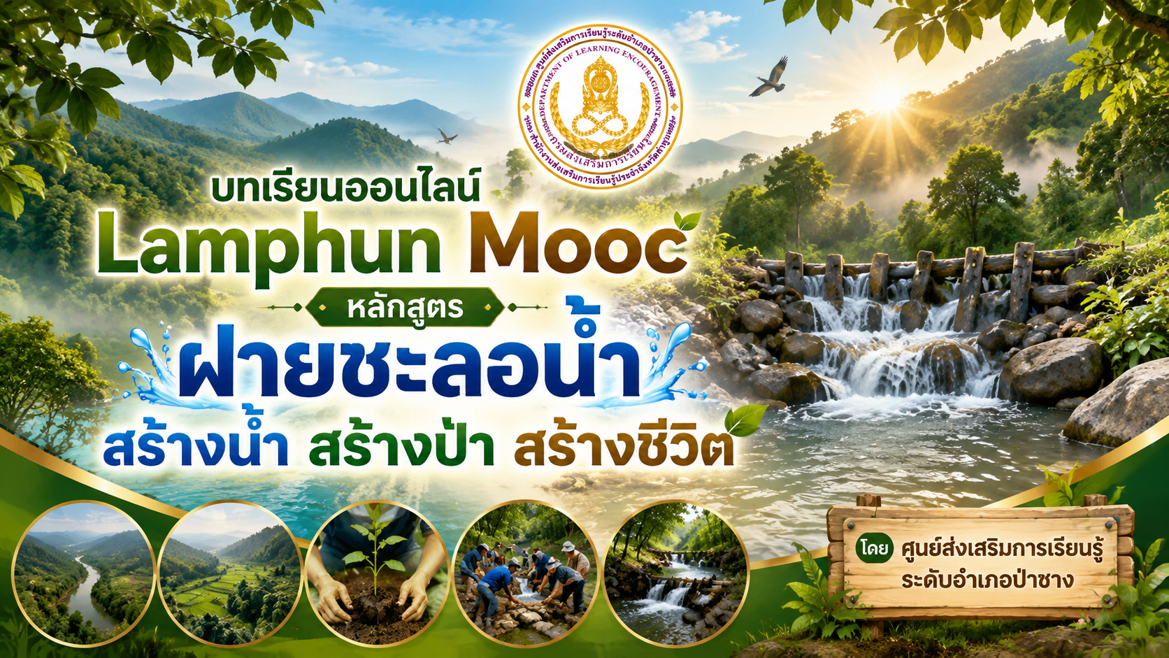 ฝายชะลอน้ำ สร้างน้ำ สร้างป่า สร้างชีวิต