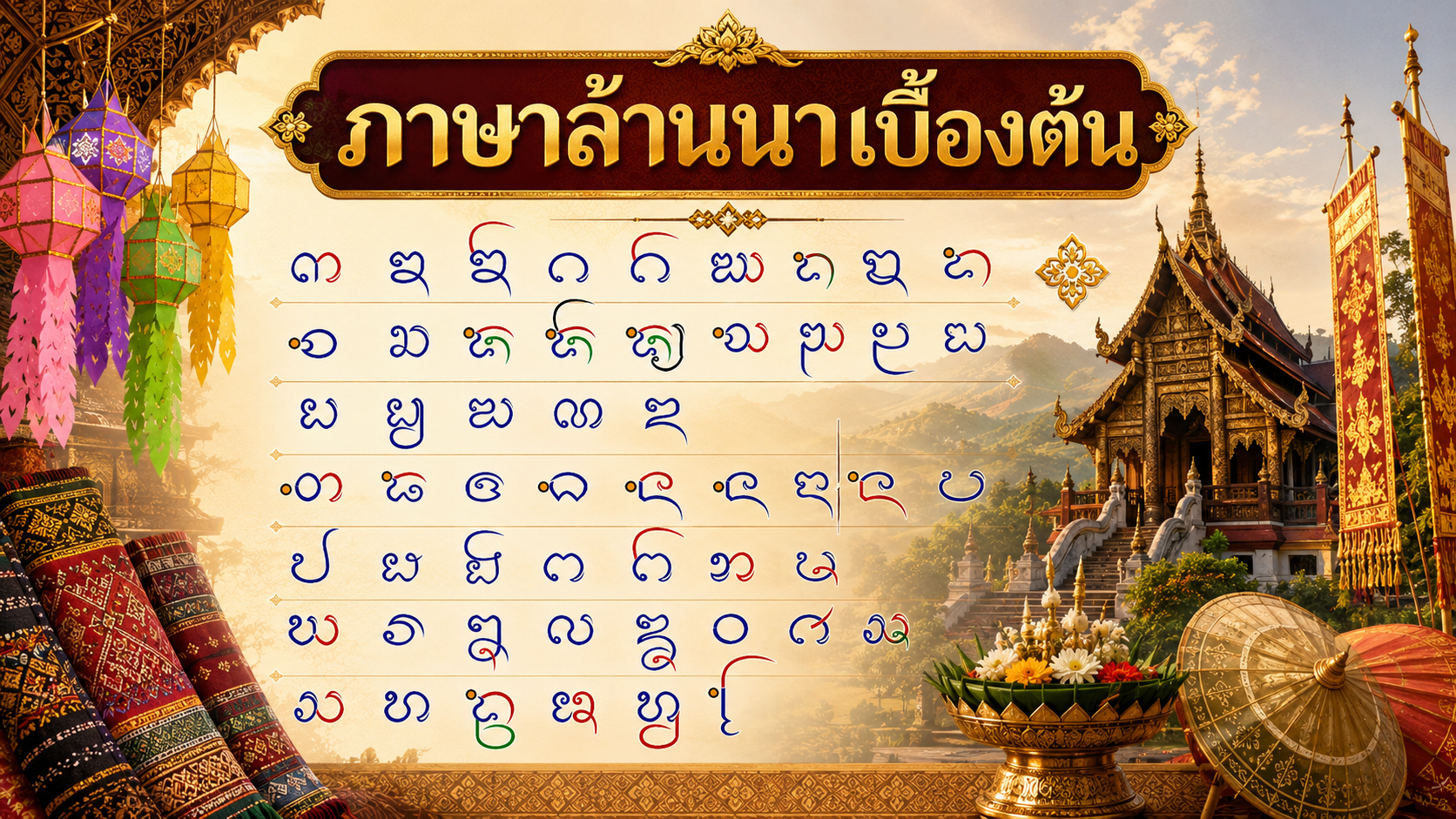 ภาษาล้านนาเบื้องต้น