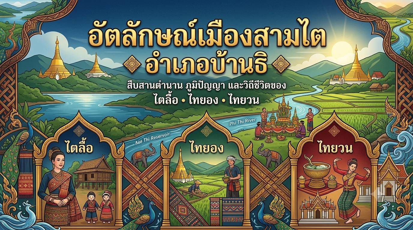อัตลักษณ์เมืองสามไตอำเภอบ้านธิ