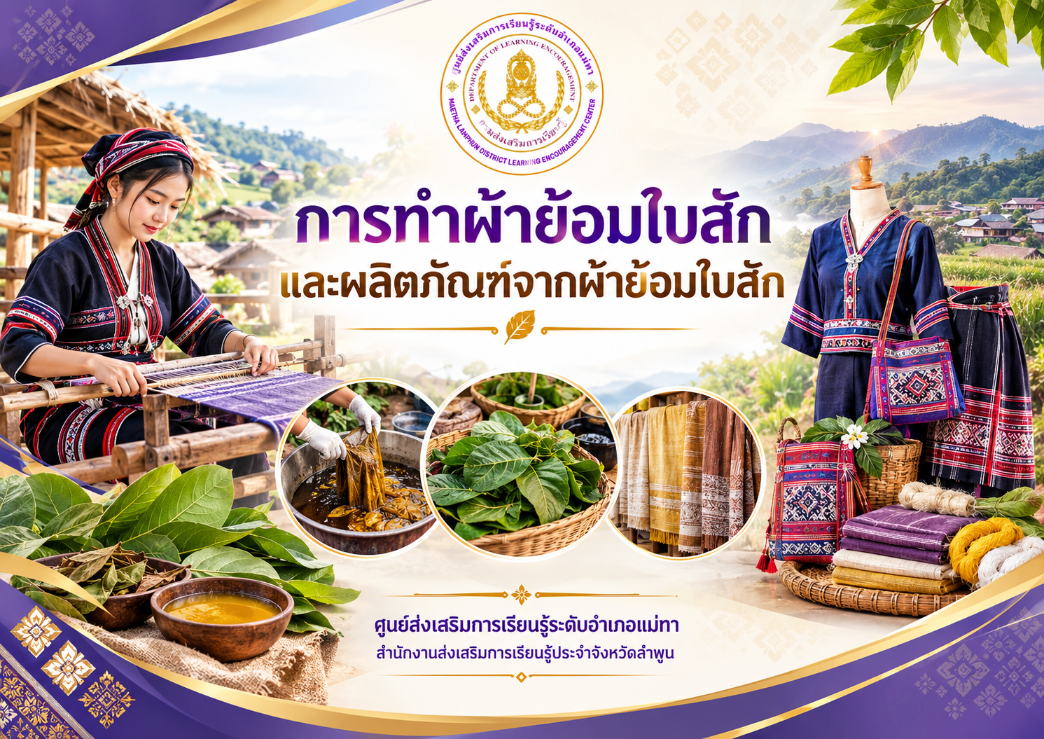 การทำผ้าย้อมใบสักและผลิตภัณฑ์จากผ้าย้อมใบสัก