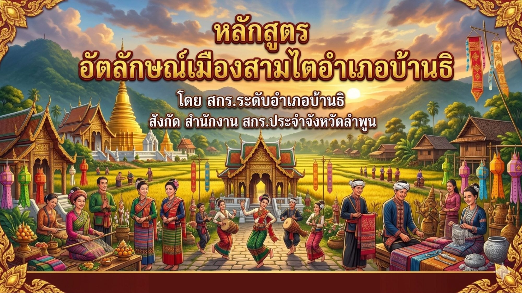 อัตลักษณ์เมืองสามไตอำเภอบ้านธิ