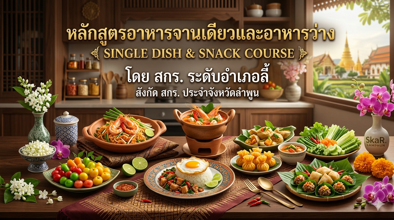 อาหารจานเดียวและอาหารว่าง