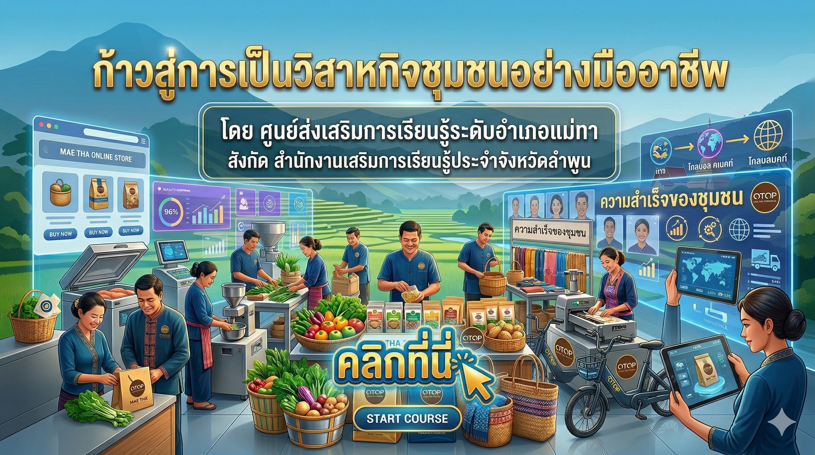 ก้าวสู่การเป็นวิสาหกิจชุมชนอย่างมืออาชีพ 