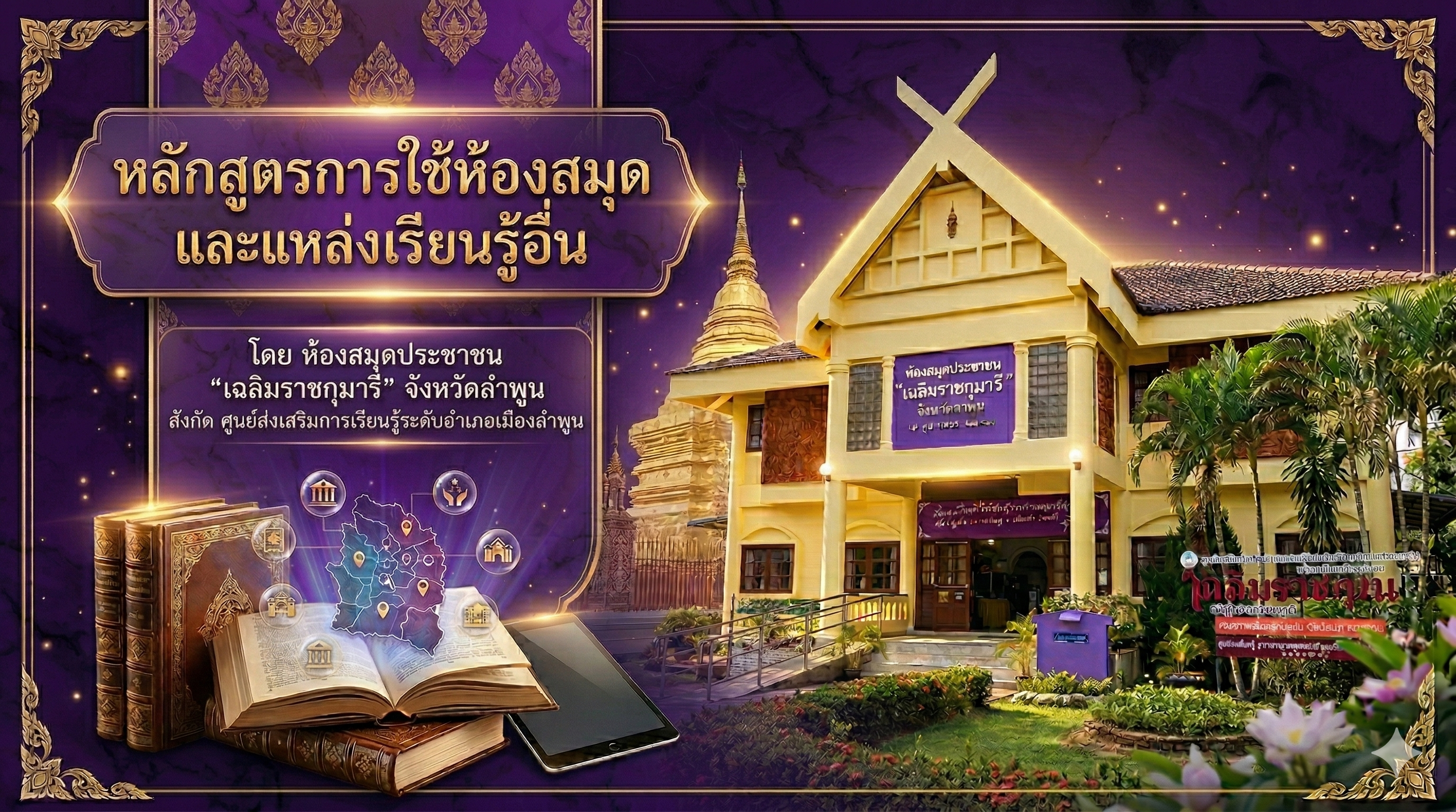 การใช้ห้องสมุดและแหล่งเรียนรู้อื่น